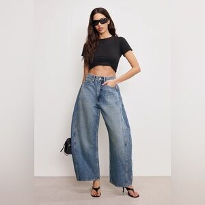 Good American Women's Jeans BARREL